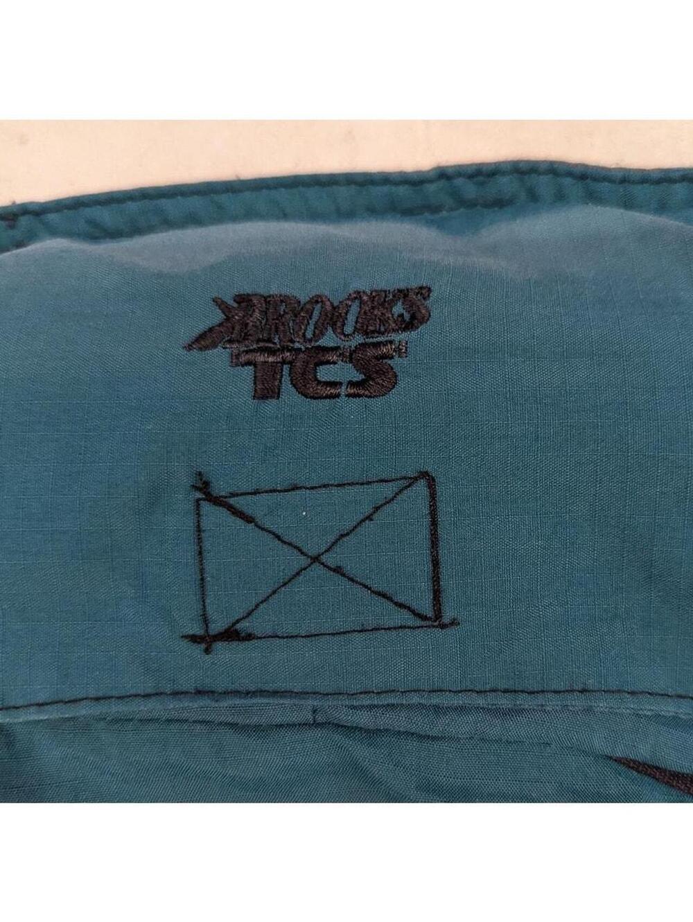 Vintage 90s Brooks TCS tech windbreaker Turquoise jacket - Picture 5 of 8